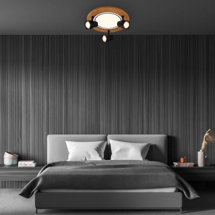 Brilo - LED Stropní svítidlo LED/12W/230V + 3xGU10/9W 3000K