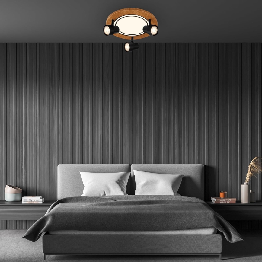 Brilo - LED Stropní svítidlo LED/12W/230V + 3xGU10/9W 3000K