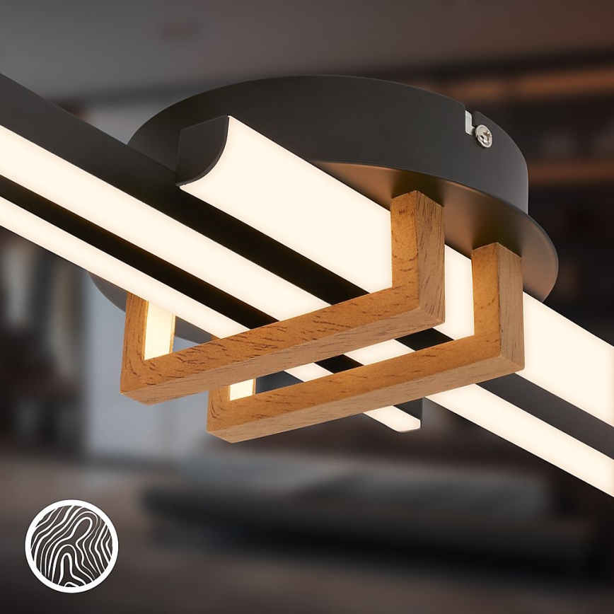 Brilo - LED Stropní svítidlo TINKA LED/21W/230V 3000K černá