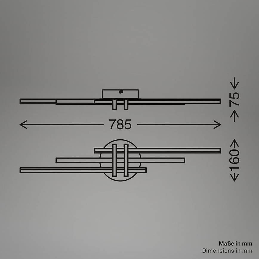 Brilo - LED Stropní svítidlo TINKA LED/21W/230V 3000K měděná