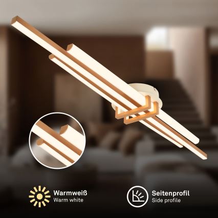 Brilo - LED Stropní svítidlo TINKA LED/30W/230V 3000K měděná