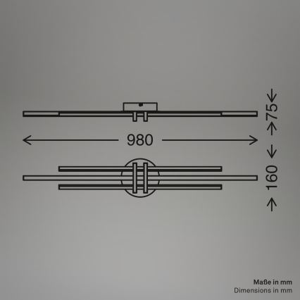 Brilo - LED Stropní svítidlo TINKA LED/30W/230V 3000K měděná