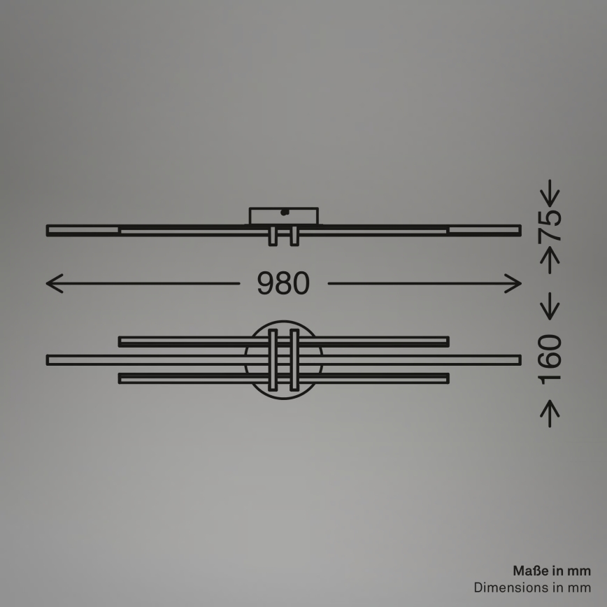 Brilo - LED Stropní svítidlo TINKA LED/30W/230V 3000K měděná