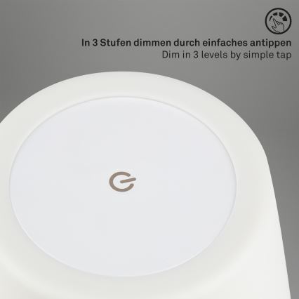 Brilo - LED Venkovní stmívatelná dobíjecí lampa LED/3W/5V IP44 2000 mAh