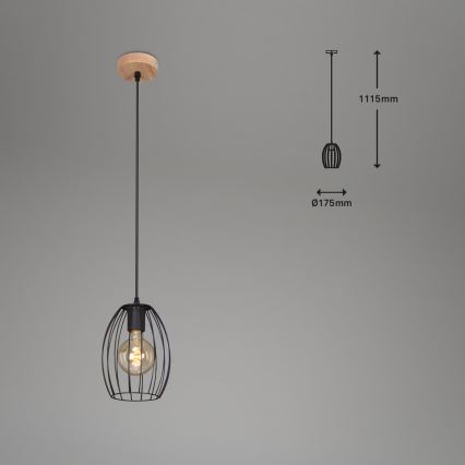 Brilo - Lustr na lanku WAKTU 1xE27/60W/230V