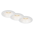 Brilo - SADA 3x Koupelnové podhledové svítidlo 1xGU10/9W/230V IP23 bílá