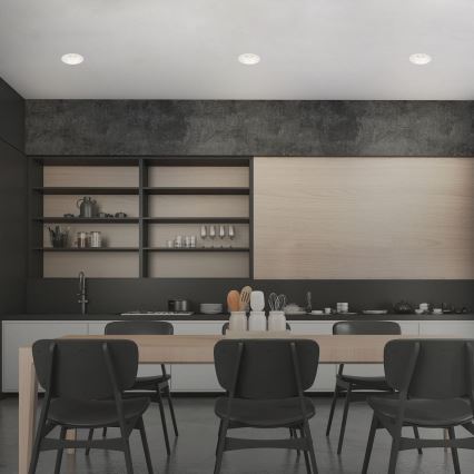 Brilo - SADA 3x Koupelnové podhledové svítidlo 1xGU10/9W/230V IP23 bílá