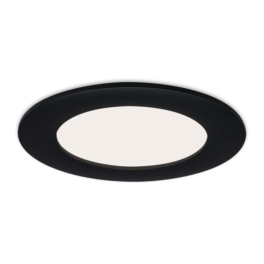 Brilo - SADA 3x LED Koupelnové podhledové svítidlo FLAT LED/6W/230V IP44 černá