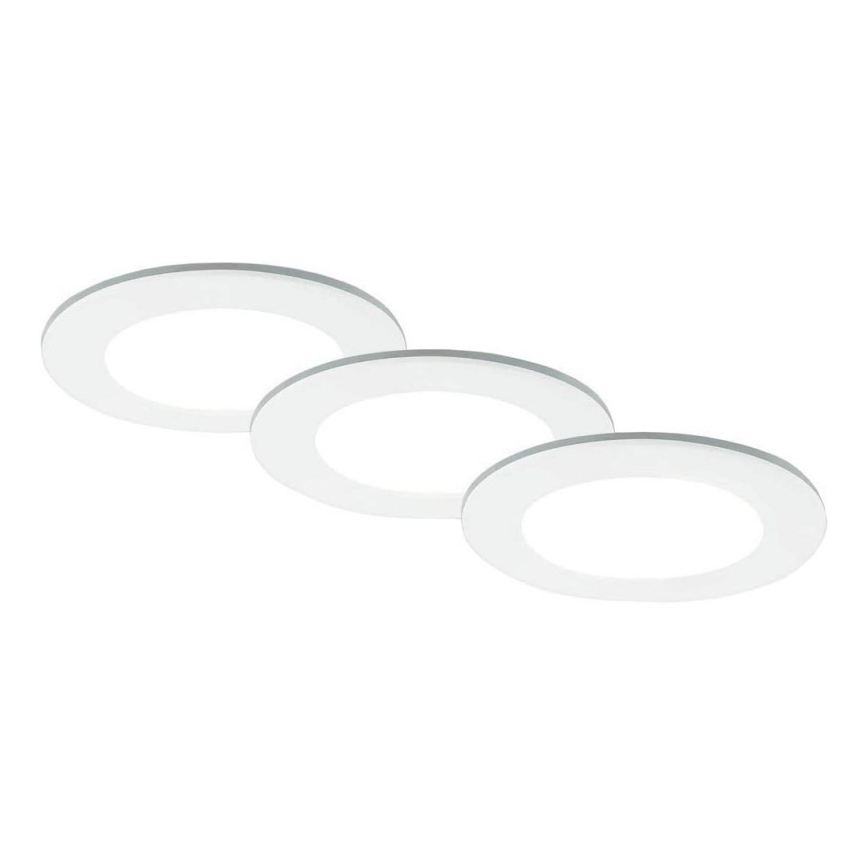 Brilo - SADA 3x LED Koupelnové podhledové svítidlo LED/4W/230V IP44 3000/4000K bílá