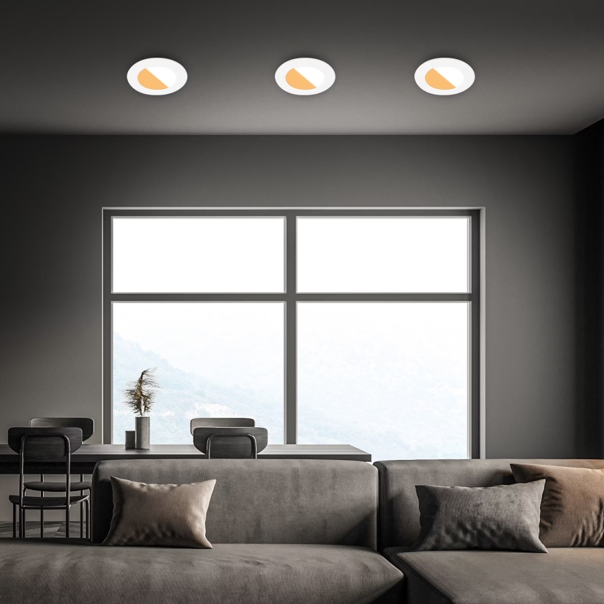 Brilo - SADA 3x LED Koupelnové podhledové svítidlo LED/4W/230V IP44 3000/4000K bílá