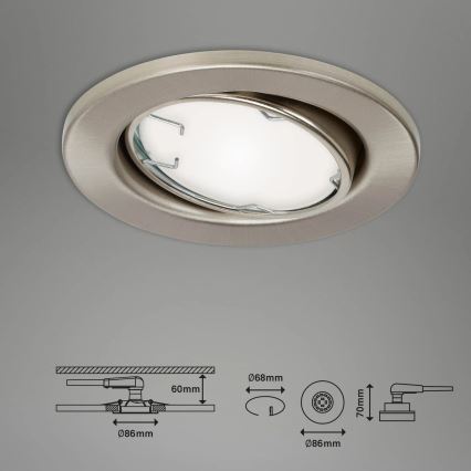 Brilo - SADA 3x LED RGBW Stmívatelné koupelnové svítidlo 1xGU10/4,9W/230V 2700-6500K Wi-Fi Tuya IP23 + dálkové ovládání