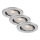 Brilo - SADA 3x LED Stmívatelné koupelnové podhledové svítidlo DIMM LED/5,5W/230V IP23 matný chrom