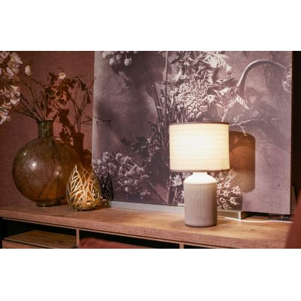 Brilo - Stolní lampa INO 1xE14/10W/230V hnědá