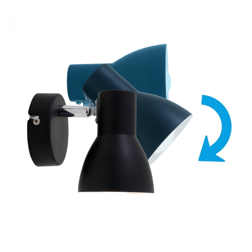 Briloner 10698889 - Nástěnné bodové svítidlo 1xE14/25W/230V černá