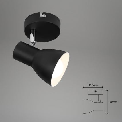 Briloner 10698889 - Nástěnné bodové svítidlo 1xE14/25W/230V černá