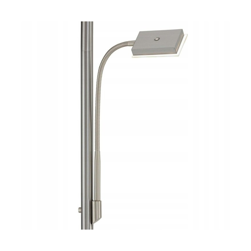 Briloner 1328-022 - LED Stmívatelná stojací lampa LED/21W/230V + LED/3,5W matný chrom