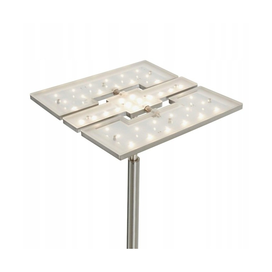 Briloner 1328-022 - LED Stmívatelná stojací lampa LED/21W/230V + LED/3,5W matný chrom