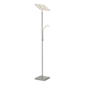 Briloner 1328-022 - LED Stmívatelná stojací lampa LED/21W/230V + LED/3,5W matný chrom
