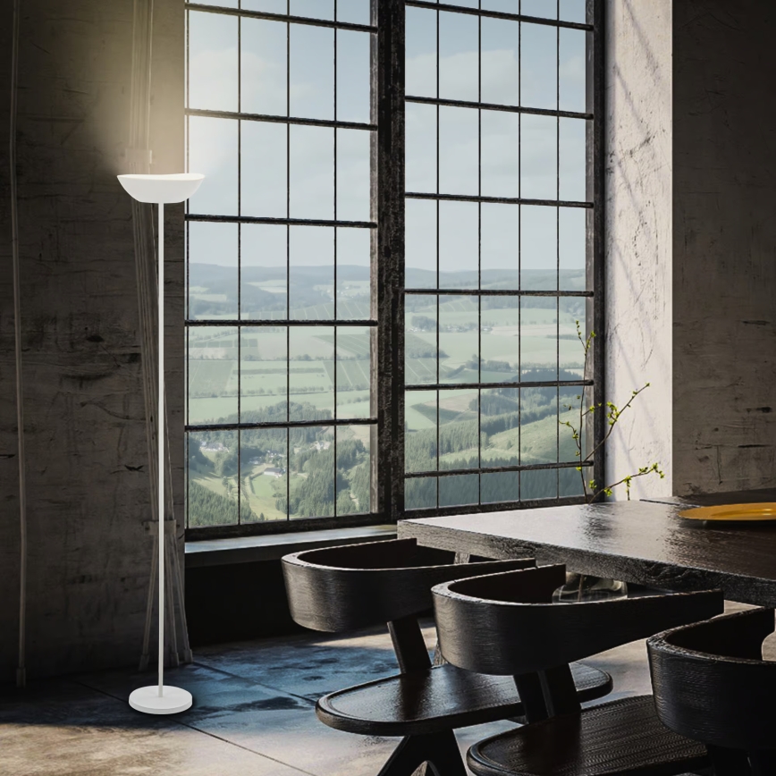 Briloner 1500016 - LED Stmívatelná stojací lampa ESTATE LED/8W/5V 4000 mAh bílá