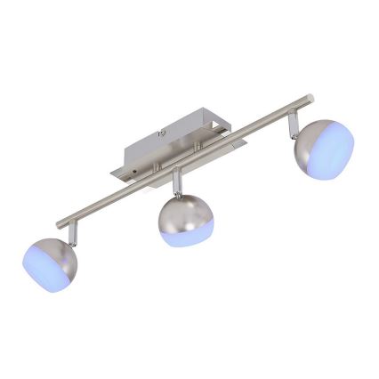 Briloner 2040-032 - LED RGB Stmívatelné bodové svítidlo 3xLED/3,3W/230V + dálkové ovládání