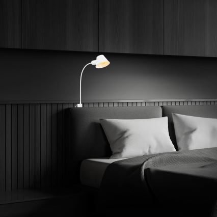 Briloner 2079-016 - Nástěnná flexibilní lampa 1xE27/10W/230V bílá