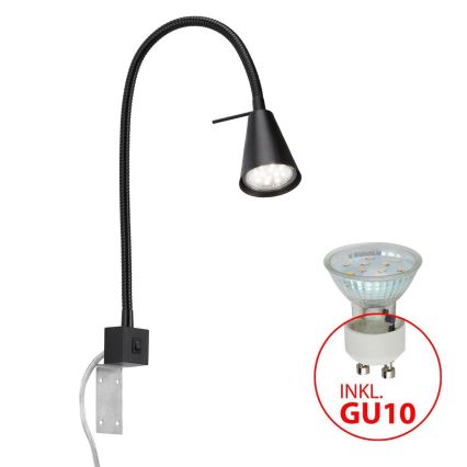 Briloner 2080-015 - LED Nástěnná lampa COMFORT LIGHT 1xGU10/5W/230V černá