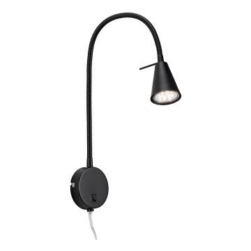 Briloner 2082-015 - LED Flexibilní nástěnná lampa COMFORT LIGHT 1xGU10/5W/230V černá