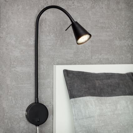 Briloner 2082-015 - LED Nástěnná lampa COMFORT LIGHT 1xGU10/5W/230V černá