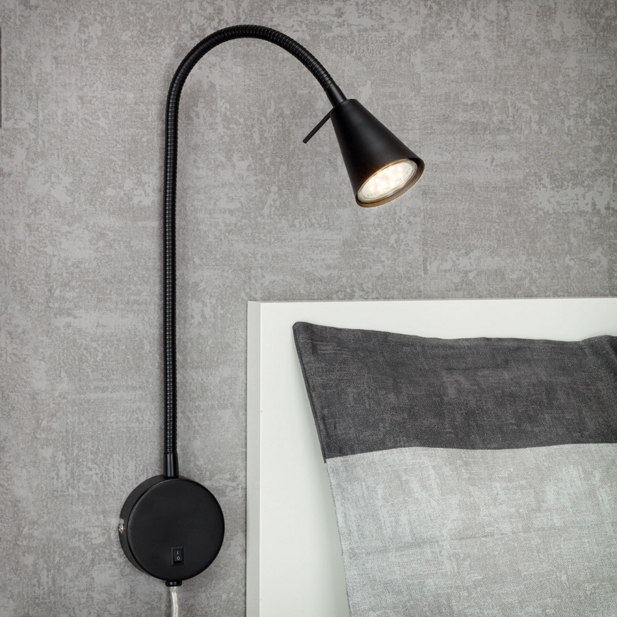 Briloner 2082-015 - LED Nástěnná lampa COMFORT LIGHT 1xGU10/5W/230V černá