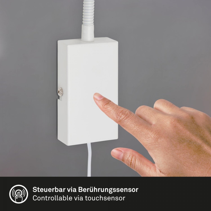 Briloner 2085-016 - LED Dotyková nástěnná lampa TUSI 1xGU10/5W/230V bílá