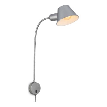 Briloner 2089-014 - Nástěnná lampa 1xE27/10W/230V matný chrom