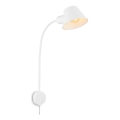 Briloner 2089-016 - Flexibilní nástěnná lampa BRELLO 1xE27/10W/230V bílá