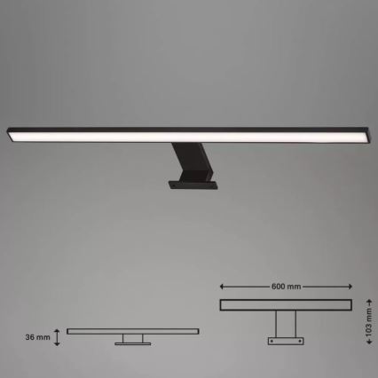 Briloner 2104-115 - LED Koupelnové osvětlení zrcadla DUN LED/8W/230V 60 cm IP44