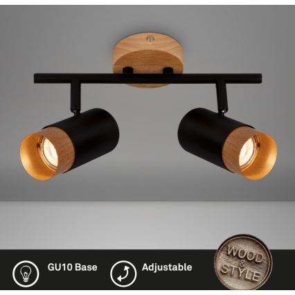 Briloner 2144025 - Bodové svítidlo SPOT 2xGU10/9W/230V
