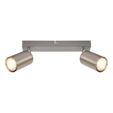 Briloner 2172-022 - Bodové svítidlo SPOT 2xGU10/9W/230V matný chrom