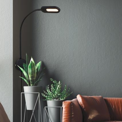 Briloner 2177015 - LED Stmívatelná flexibilní nástěnná lampa LED/6W/230V černá