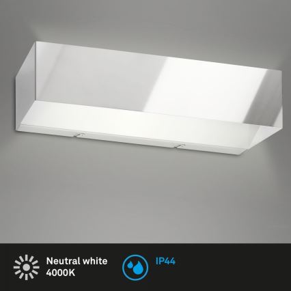 Briloner 2204-018 - LED Venkovní nástěnné svítidlo LED/8W/230V IP44 lesklý chrom