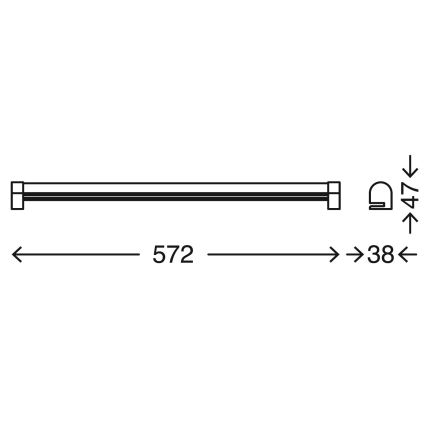 Briloner 2243-118 - LED Stmívatelné koupelnové osvětlení zrcadla COOL&COSY LED/10W/230V 2700/4000K IP44