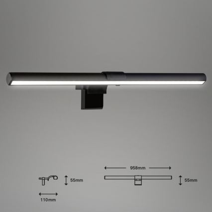 Briloner 2303-015 - LED Stmívatelné osvětlení monitoru LED/3,5W/230V 2700/4000/6500K