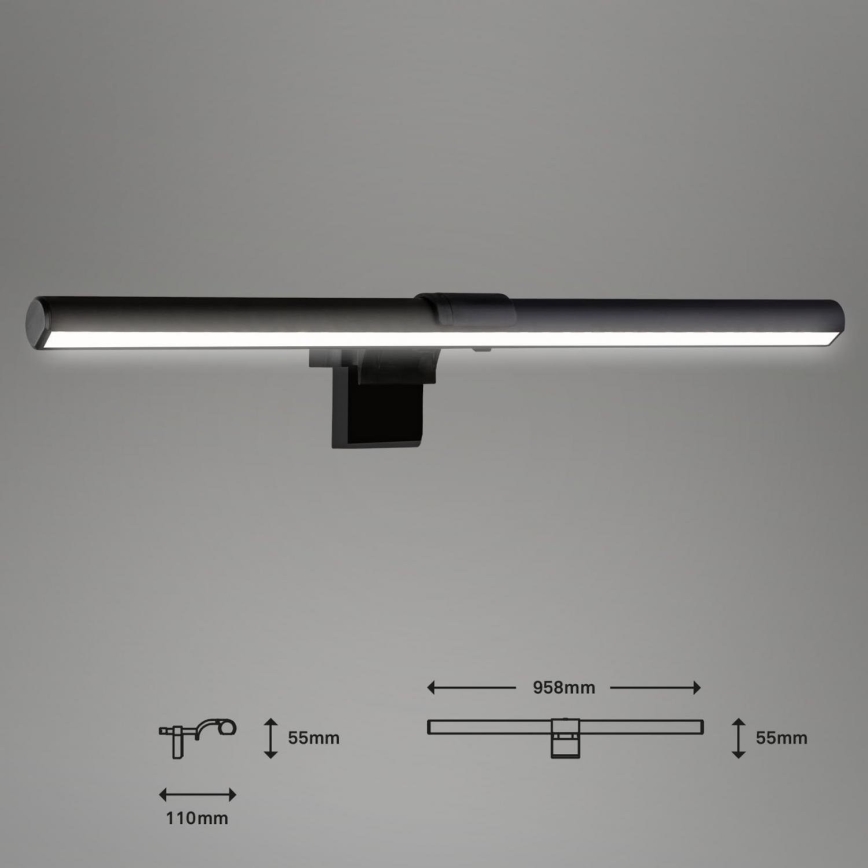 Briloner 2303-015 - LED Stmívatelné osvětlení monitoru LED/3,5W/230V 2700/4000/6500K