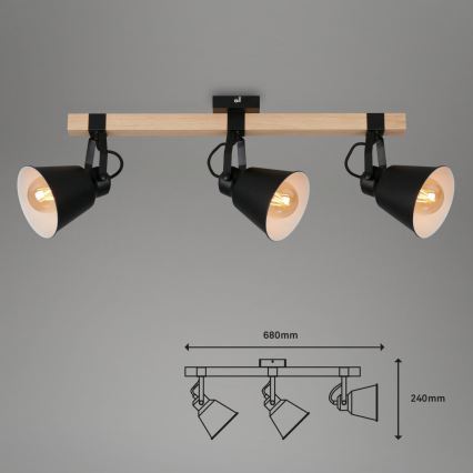 Briloner 2406-035 - Bodové svítidlo SPOT 3xE27/40W/230V