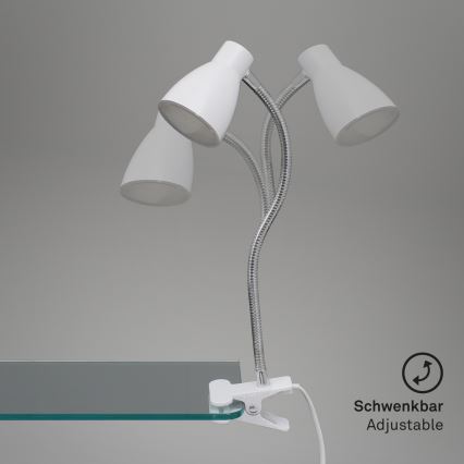 Briloner 2615-016P - LED Lampa s klipem GRIP LED/2,5W/230V bílá