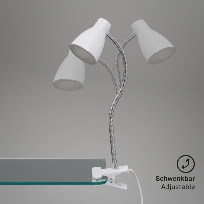 Briloner 2615-016P - LED Lampa s klipem GRIP LED/2,5W/230V bílá