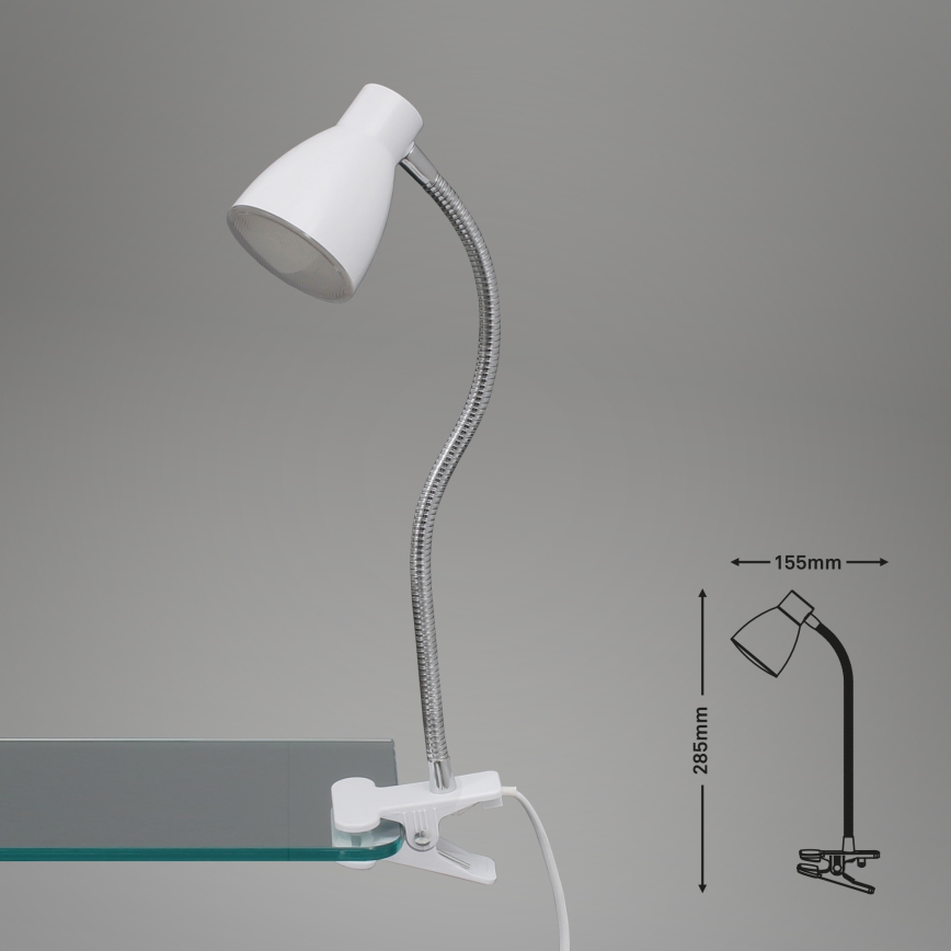 Briloner 2615-016P - LED Lampa s klipem GRIP LED/2,5W/230V bílá