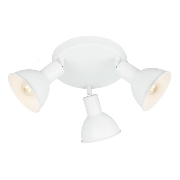 Briloner 2674-036 - Bodové svítidlo RETRO 3xE14/25W/230V bílá