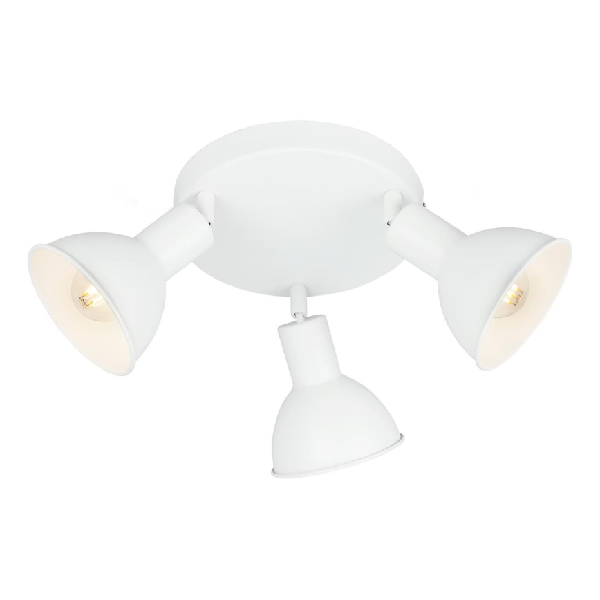 Briloner 2674-036 - Bodové svítidlo RETRO 3xE14/25W/230V bílá