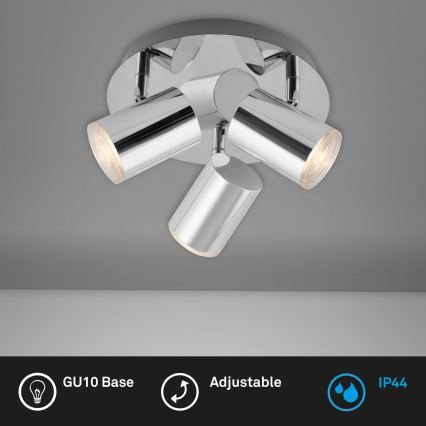 Briloner 2731-038 - Bodové svítidlo CUP 3xGU10/5W/230V lesklý chrom