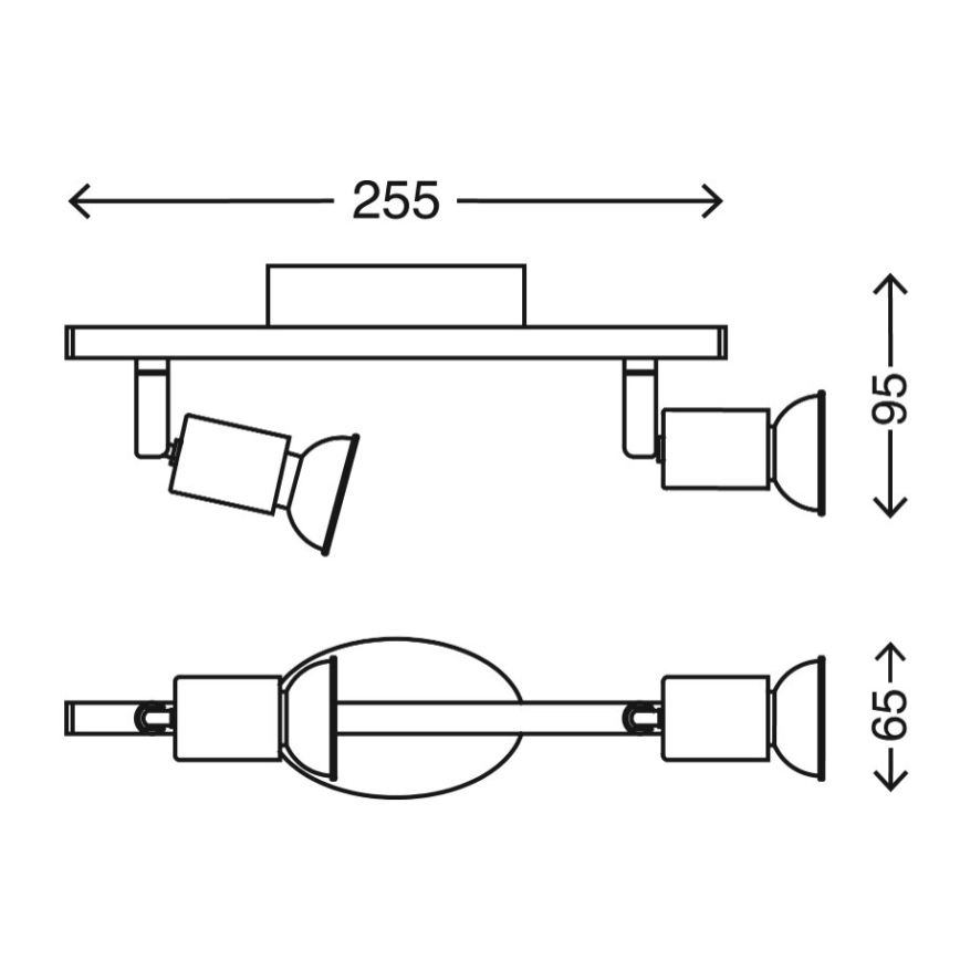 Briloner 2767-026 - LED Bodové svítidlo 2xGU10/6W/230V bílá