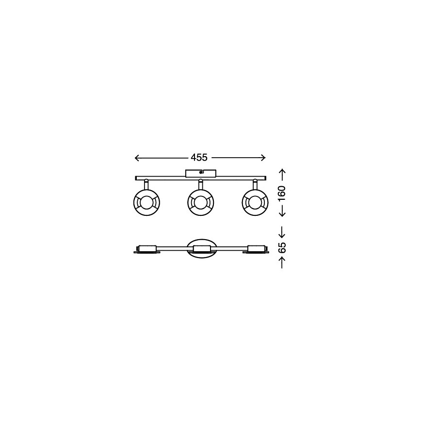 Briloner 2798-022 - LED Bodové svítidlo STONE 3xLED/4,5W/230V