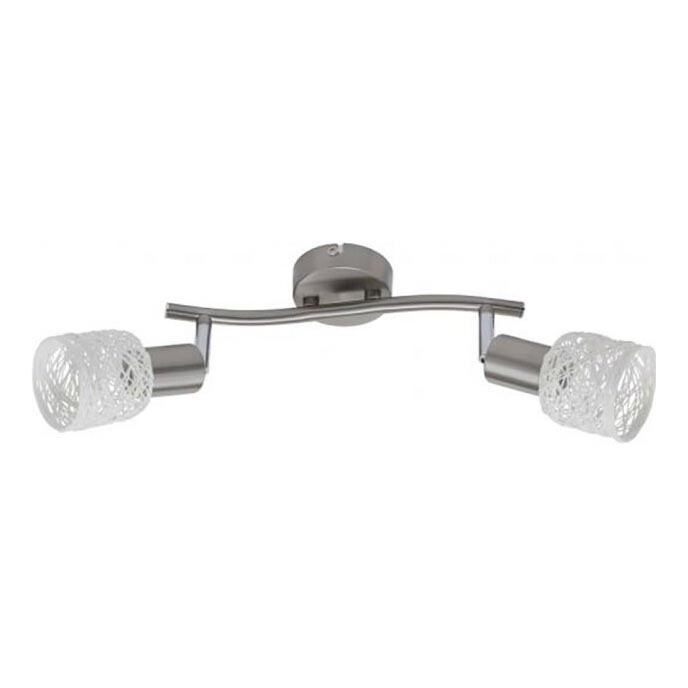 Briloner 2826-022 - Bodové svítidlo SPOT 2xE14/6W/230V matný chrom